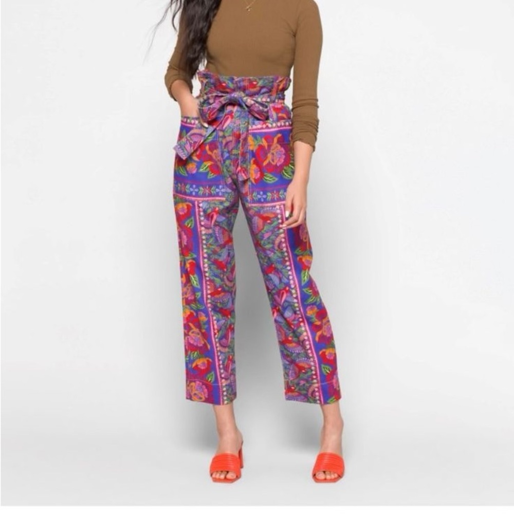 Blue Macaw Flight Belted Pant